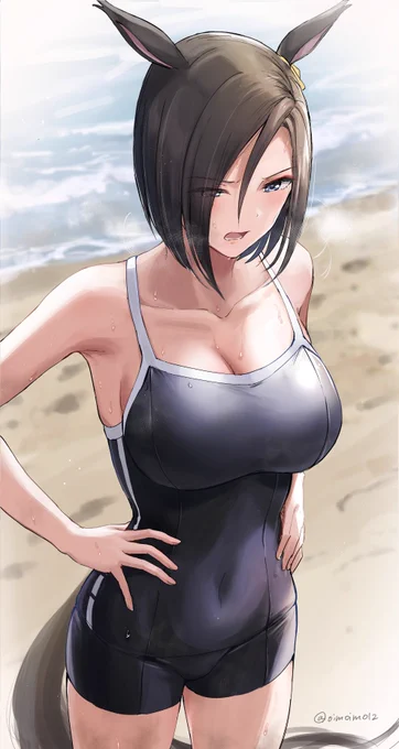 多分夏合宿中の女帝の絵
#今年も残りわずかなので今年一番伸びた絵を貼る 