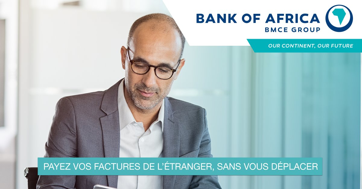 Bank_OfAfrica's tweet photo. Vous pouvez régler tous les frais de vos propriétés au Maroc pour tout garder en règle sans effort et sans devoir vous déplacer avec BMCE Direct.
Téléchargerez-la dès maintenant !
https://t.co/pj9ht50oTX
https://t.co/5yux2UsLnG
#BANK_OF_AFRICA #Banque_Connectée #BMCE_Direct https://t.co/qYTr9yC3oE