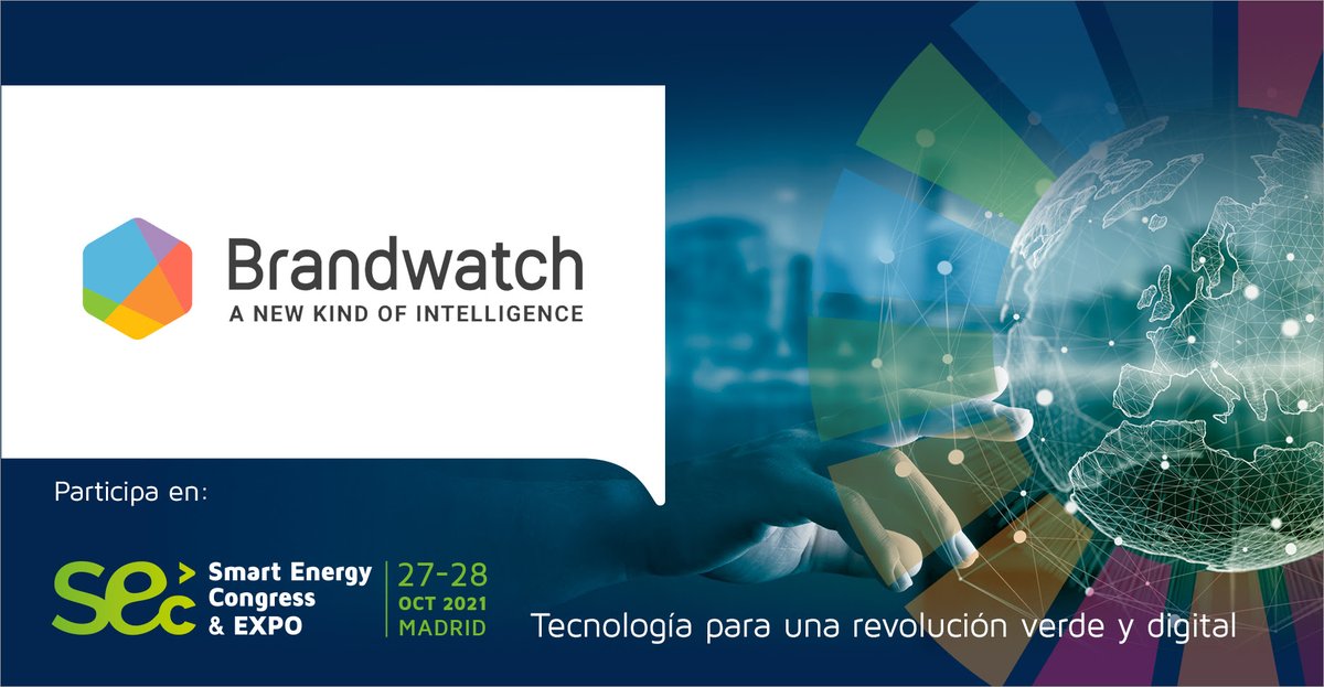 BrandwatchES's tweet photo. ¡Mañana estaremos en @enerTIC_es!
Ven a nuestro stand número 9 (zona EXPO):
1) Descubre las impactantes visualizaciones de Vizia 👀
2) Hablaremos sobre sostenibilidad y Social Listening 👉 https://t.co/7uOxfrGxVO
3) Sorteamos un voucher en Amazon de 200 EUR 💸
#sec2021 #enertic https://t.co/OIgFBh6eV0