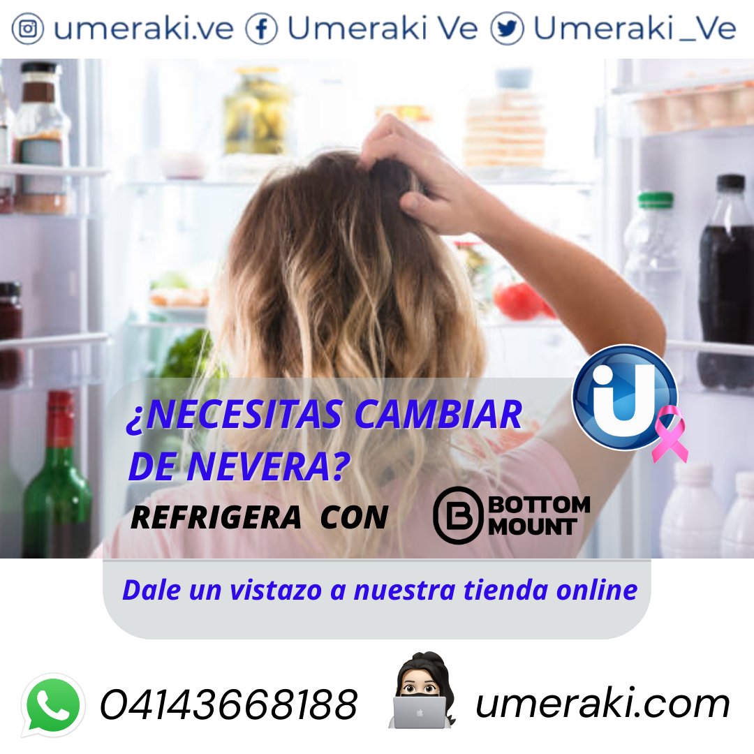 ¿Necesitas cambiar de nevera? en #umeraki te tenemos opciones en #cogeladores y #refrigeradores horizontales y verticales marca #bottommount deja tus comentarios y un asesor de ventas se pondrá en comunicación contigo. #ventasenlinea #ventasonline #caracas #venezuela