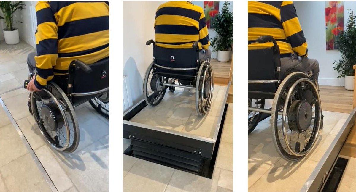 OysterMayfair's tweet photo. Another Invisible Step Lift by Oyster Mayfair installed.
Our website includes technical specifications, videos &amp; info for #wheelchairUsers #occupationalTherapists and #buildingManagers  - Find out more about Invisible Step Lifts at:  
https://t.co/jS4hoe7Hbe https://t.co/F87YR5ndvG