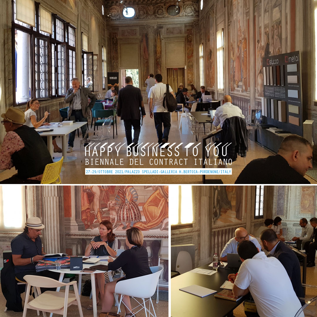 Si apre #HBTY2021 – Biennale del #Contract Italiano, l’esclusivo evento B2B organizzato da Pordenone Fiere dedicato agli imprenditori e professionisti del contract. #HBTY si tiene il 27, 28, 29 ottobre - Palazzo Spelladi, galleria Bertoia - #Pordenone.

happybusinesstoyou.it