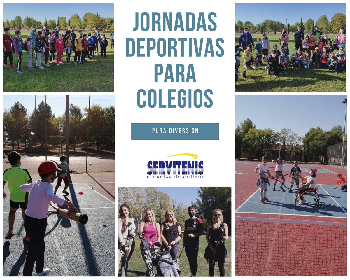 🔉JORNADA DEPORTIVA PARA COLEGIOS:
Una mañana de actividad deportiva donde los niños disfrutan al máximo!!
Tenis, Golf, Juegos Alternativos, Juegos Populares/Tradicionales y mucho más......
ESPECTACULAR LA EXPERIENCIA ¡¡¡
Infórmate para ir con tu colegio curso en el 670 440 433