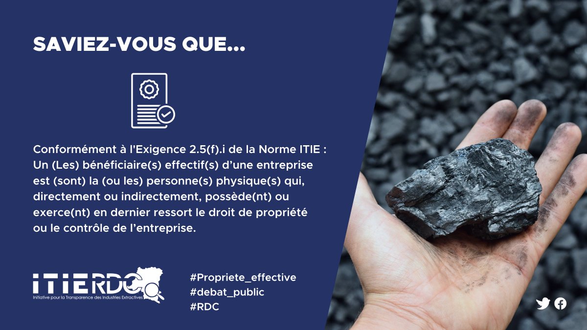 Saviez-vous que... #Propriete_effective #debat_public #RDCongo #itierdc