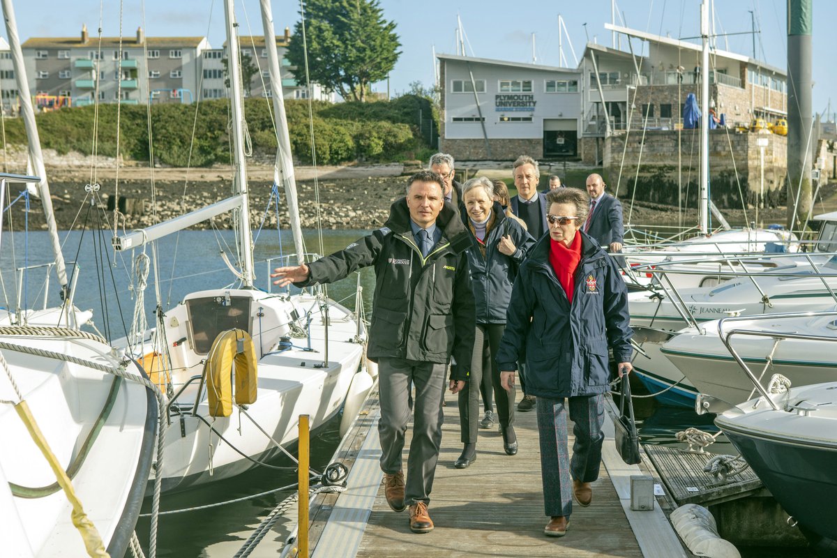 HRH The Princess Royal visits our Marine Station and joins researchers and students on board the University's research vessel plymouth.ac.uk/news/the-princ…