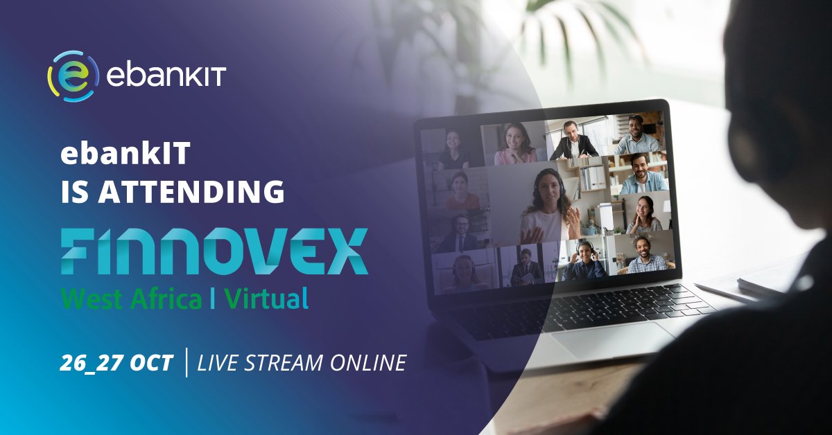 e_bank_it's tweet photo. Finnovex West Africa starts today! Don't miss this opportunity to connect with ebankIT and discover the award-winning omnichannel platform that is making digital banking increasingly inclusive.
#finnovexwestafrica #humanizingbanking #financialinclusion https://t.co/5cYCN7snYB