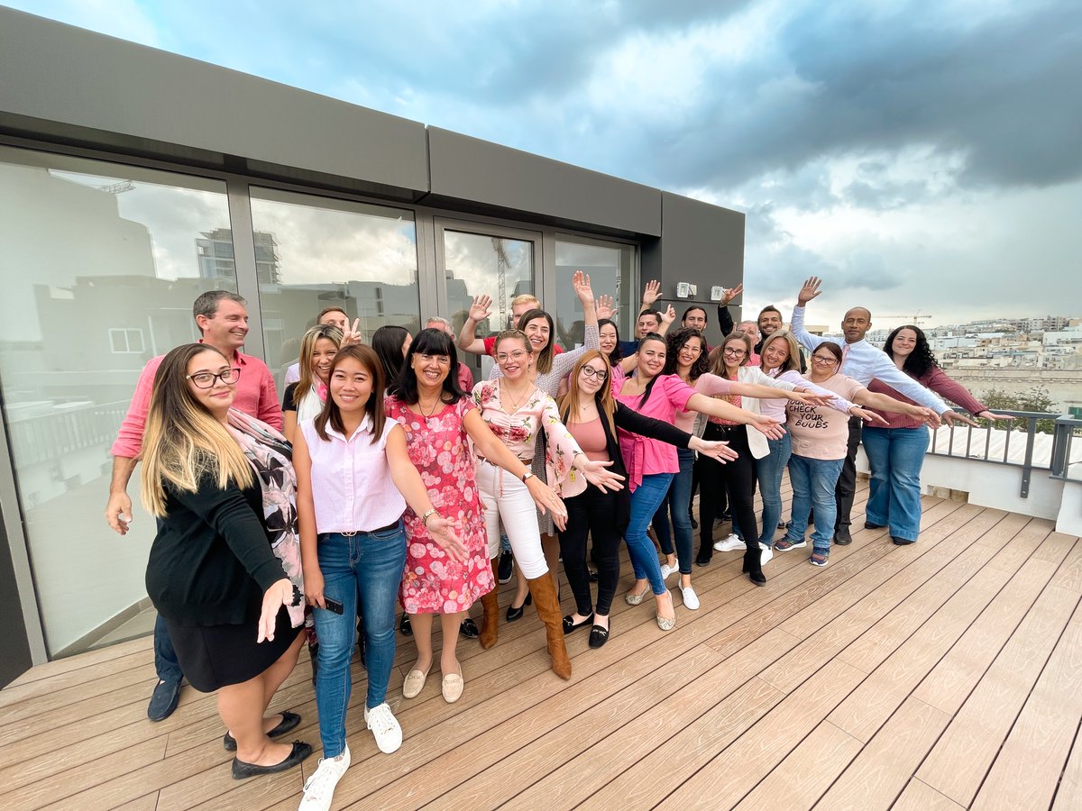 Here's one for our ladies! 😍 We organised some Pink October activities to promote Breast Cancer Awareness. 💗 

We're stronger together!

#Malta #BreastCancer #Awareness #BreastCancerAwareness #thinkpink #pinkoctober #pinkpinkpink #maltalife #colleagues #workinmalta