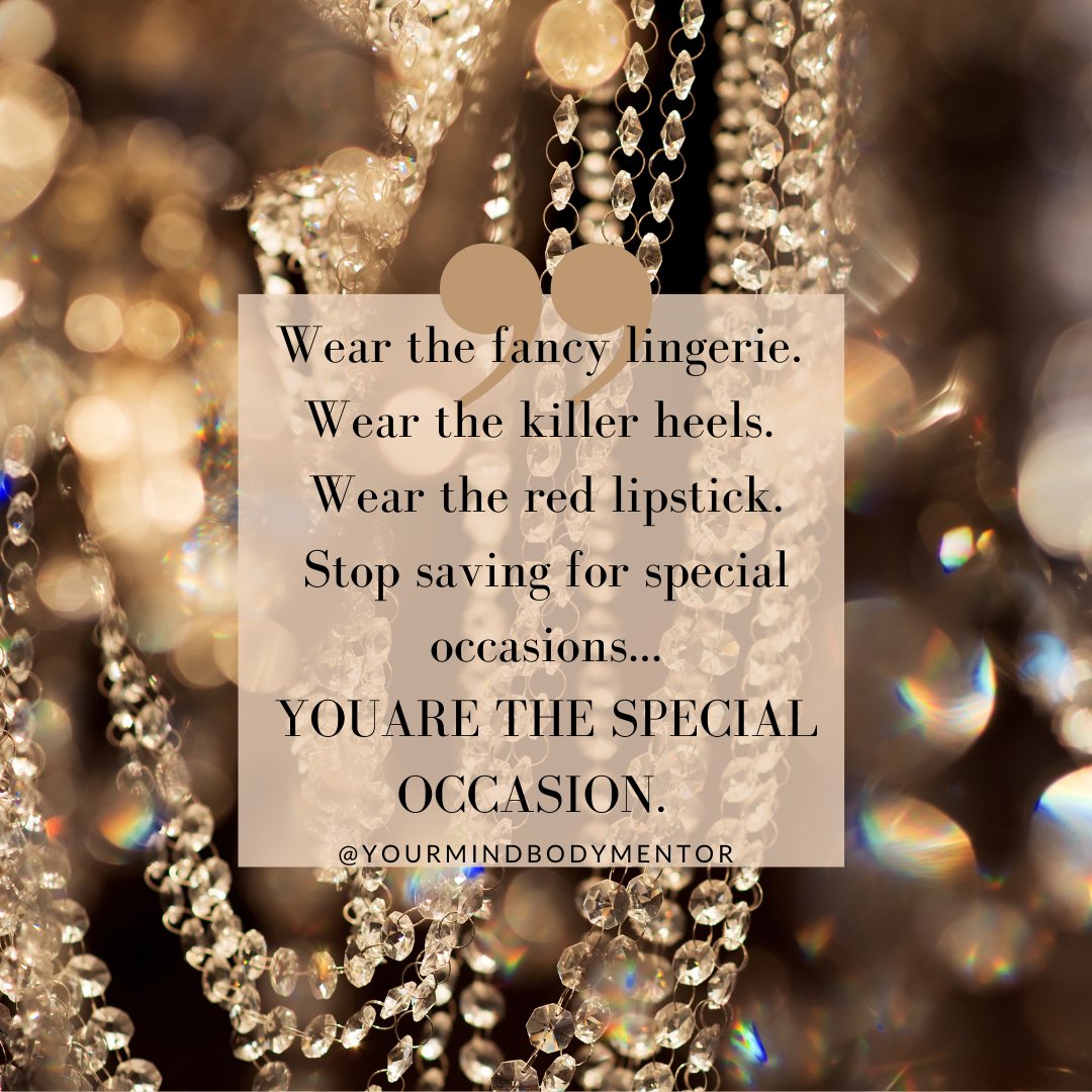 Today is that special day and YOU are the special someone you’ve been waiting for. Start living your best everyday. ✨🌙