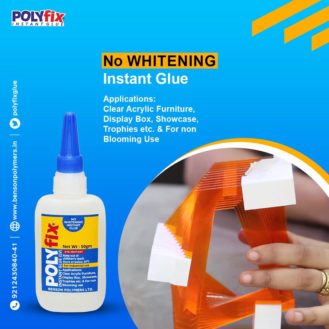 Polyfix_Glue's tweet photo. यकिन ना हो तों आज़मा कर देख लो !!!
#nonblooming #superstrongglue #instantglue #clearacrylic #amazon #flipkart #availablenow #polyfixinstantadhesives #polyfixproducts https://t.co/2VsfibChtL