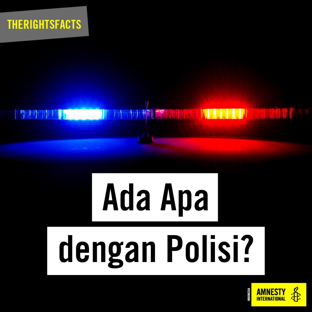 amnestyindo's tweet photo. Beberapa minggu terakhir, sejumlah anggota kepolisian diduga terlibat dalam berbagai kasus yang melanggar HAM. Tapi, semua itu bukan hal baru. Sebenarnya apa aja kewajiban polisi? Kalo polisi melakukan tindak kriminal, gimana?
Simak #TheRightsFacts: Ada Apa dengan Polisi? https://t.co/lk4jOdj8B6