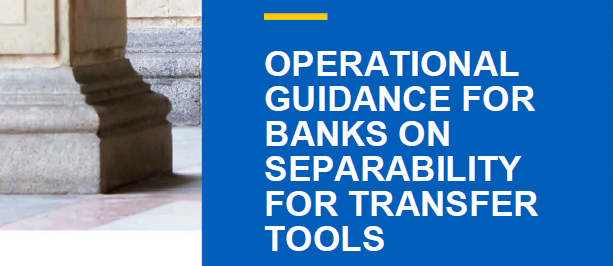 EU_SRB's tweet photo. SRB publishes guidance on separability of banks in time of crisis. Find out more here: https://t.co/g4NynvmgWU #FinancialStability #BankingResolution #ProtectingTheTaxpayer https://t.co/kqYwvZAv8V