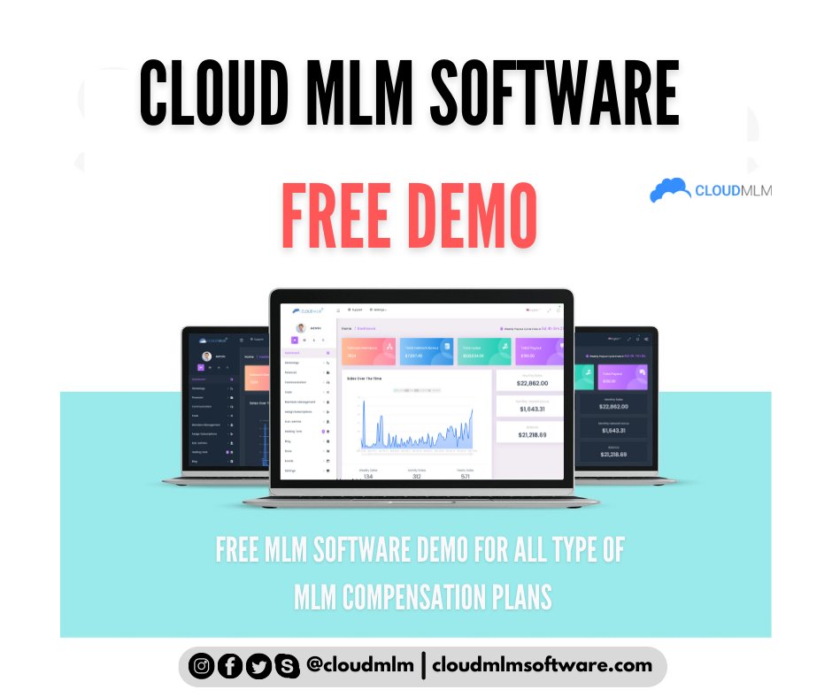 cloudmlmsoft's tweet image. Experience the features of the best scalable & reliable MLM software by checking the free MLM software demo.
visit:-cloudmlmsoftware.com/free-mlm-softw…
#mlmsoftware #mlmsoftwaredemo #directsales #userpaneldemo
