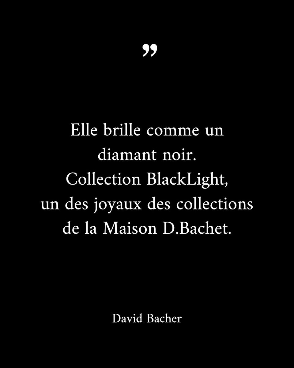 MaisonDBachet's tweet image. It shines like a black diamond. The BlackLight Collection, one of the jewels of @maisondbachet collections.

#subtleluxury #mdbcreations