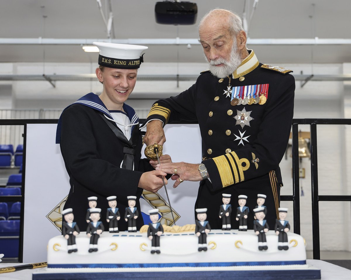 HMS King Alfred celebrates moving into its new home.