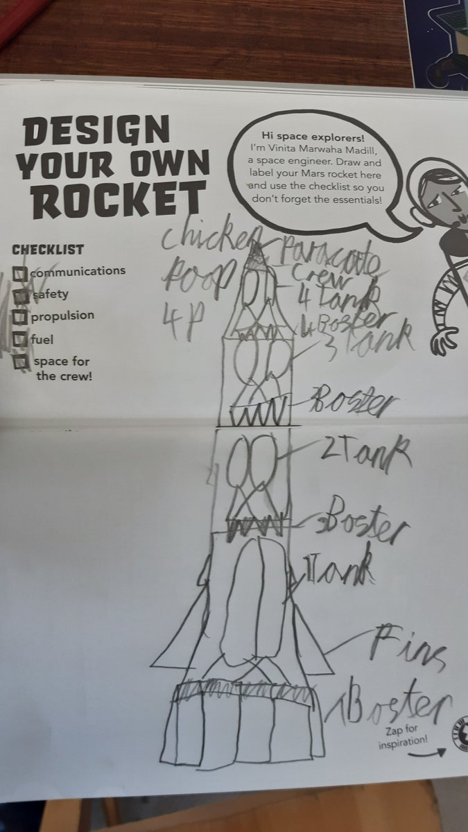 JohnChinner's tweet photo. Some fantastic Mars rocket designs here today! #MarsDiary https://t.co/ctlPDWnJVi