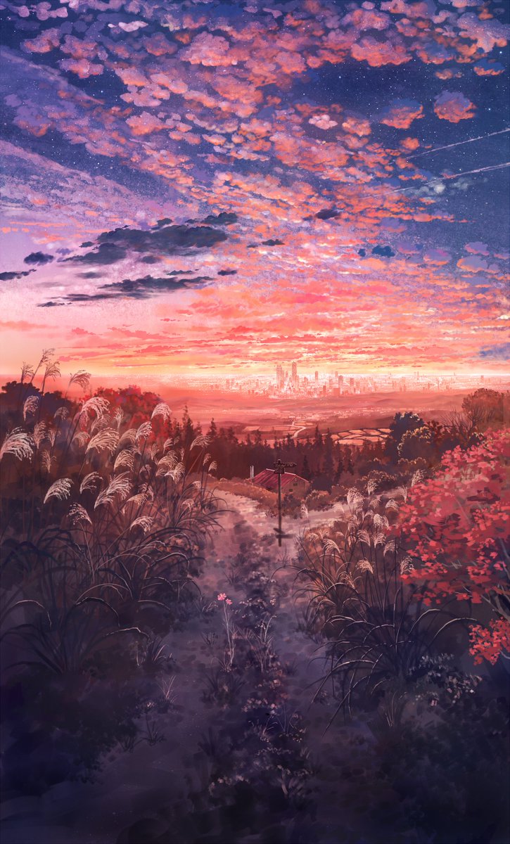 scenery sky no humans cloud outdoors sunset star (sky)  illustration images