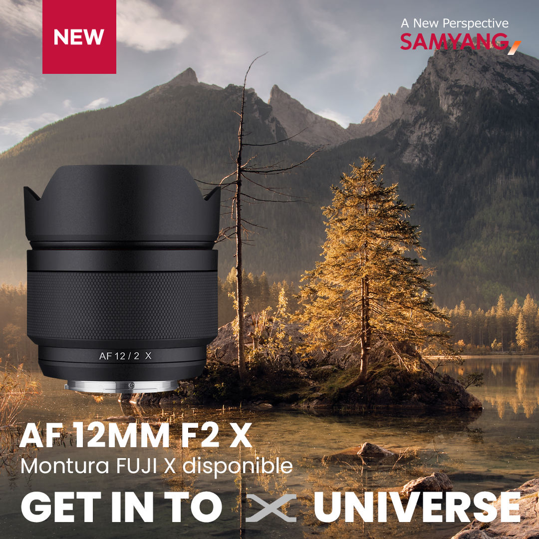 ROBISA's tweet photo. 📸AF 12mm F2 X📸
Presentamos el primer objetivo AF para cámaras sin
espejo Fuji X con sensor APS-C.
#samyanglens #newlens #anewperspective #robisa
#robisashop #samyangiberia #newrelease
@samyanglensglobal #12mmF2X #fujiX
https://t.co/4GS4j4N4qN https://t.co/YW3F1FBO6q