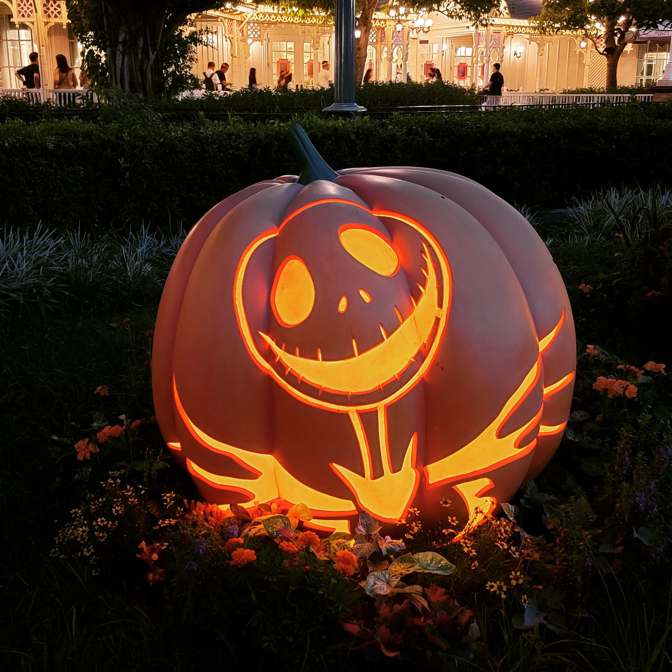An Ni Disney Jack Skellington Pumpkin Decoration In Disney Hong Kong Disneyland Disney Hongkongdisneyland Disneyhalloween Disneyhalloweentime Jackskellington Pumpkinking 香港ディズニー ディズニー ハロウィーン ナイトメアービフォア