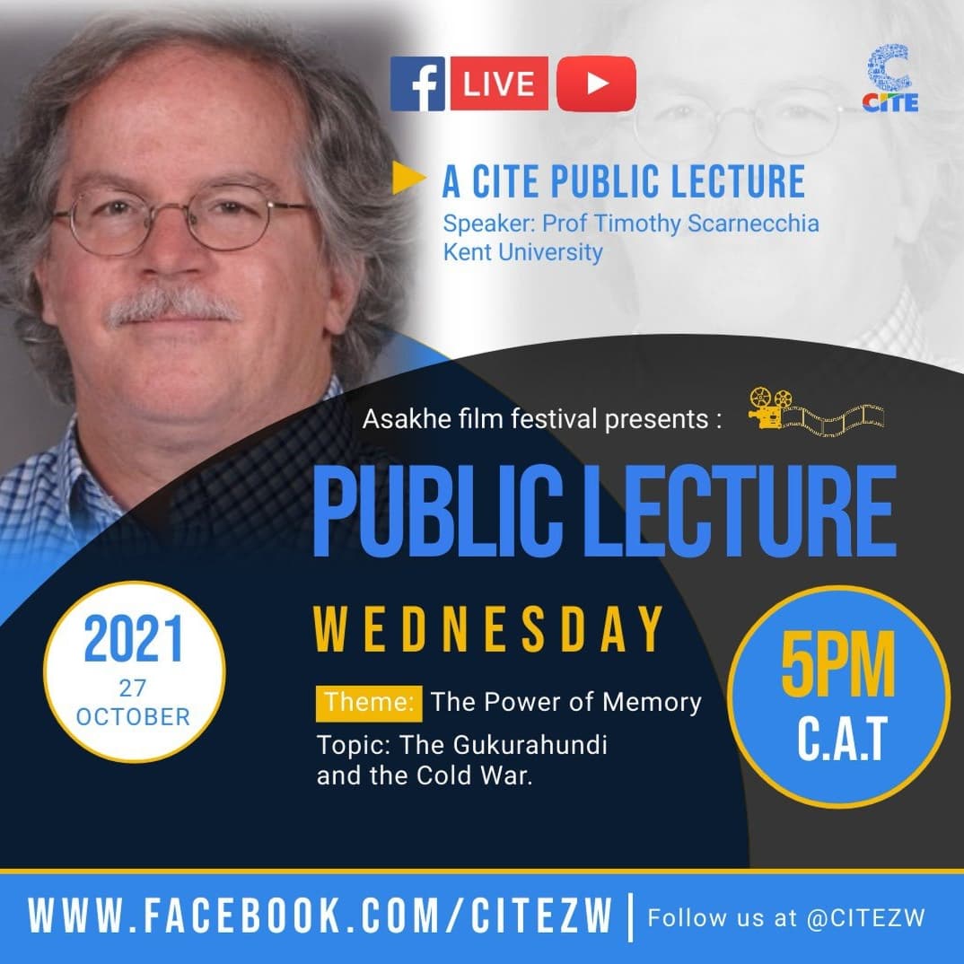 citezw's tweet image. What you can look forward to this week at the #AsakheFilmFestival 

🔵3 Public Lectures on October 27, 28 and 29. 

🔵All at 5PM on our Facebook page facebook.com/CITEZW

🔵Follow @citezw to receive a notification on the lectures 

#PowerOfMemory
#Asakhe
@Gukurahundizim