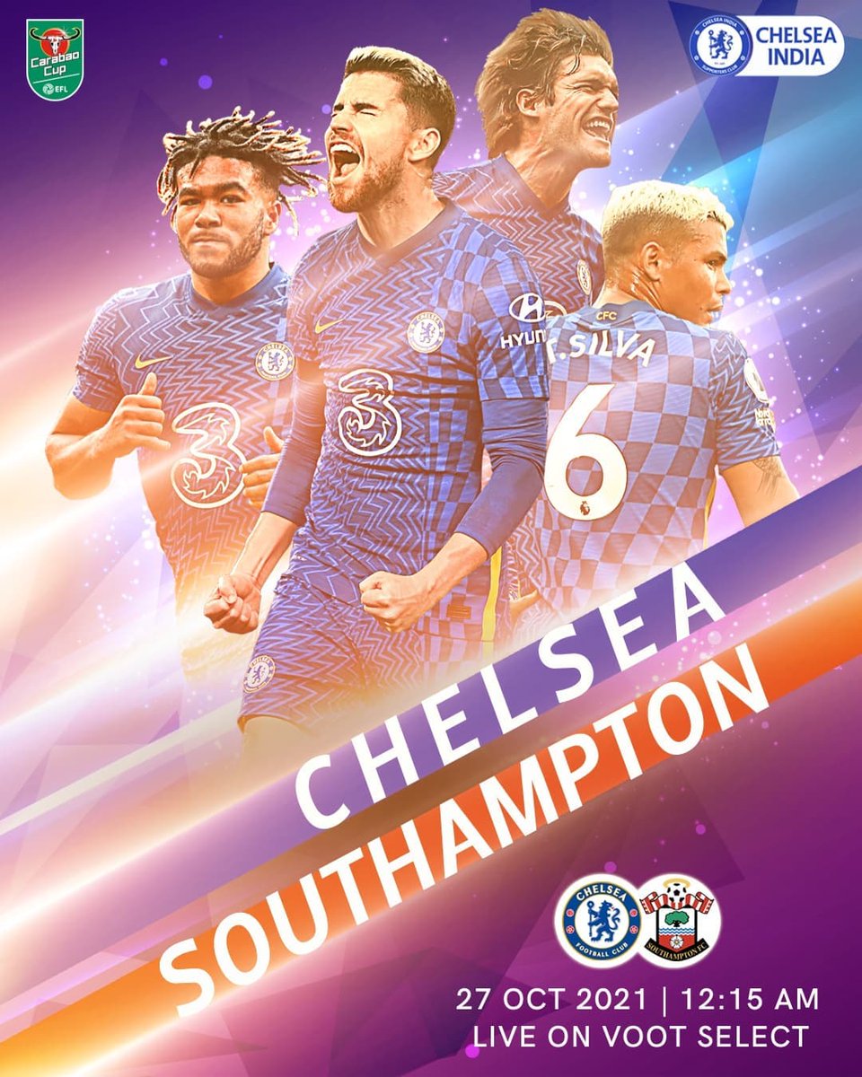 CMangaluru's tweet photo. Carabao Cup 4th round sees @chelseafc face @southamptonfc in tonight's all Premier League clash!

Here are the #CHESOU details:

Who do you want to see in starting 11?

#CFC #ChelseaIndia https://t.co/D7u8FtkRVc