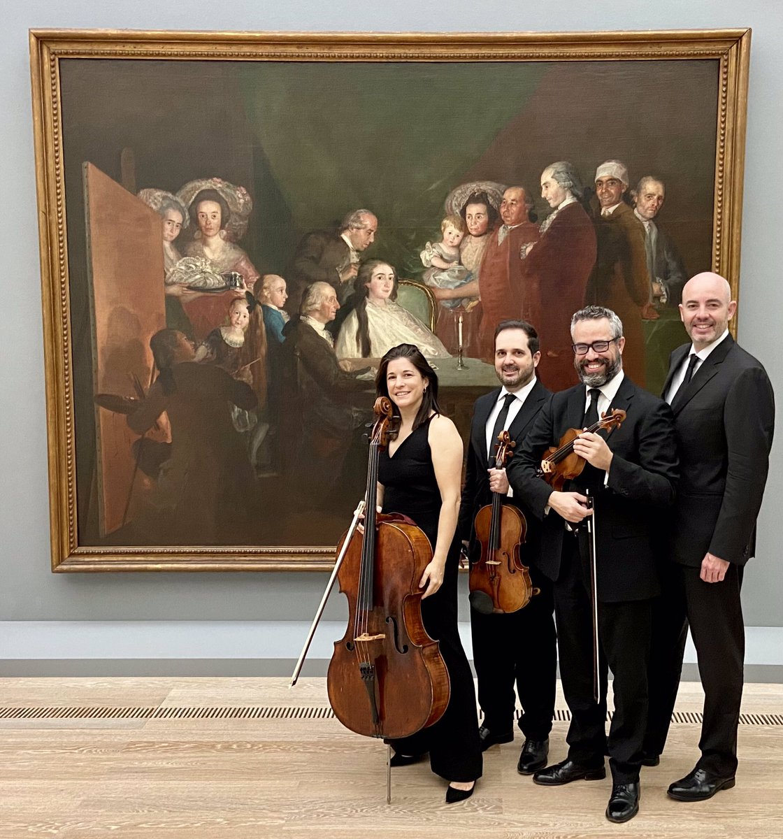 When we published our CD #Heritage, devoted to “The Music of Madrid in the Time of #Goya”, for our cover, we got inside Goya’s painting where #Boccherini is depicted. How moving to see it now live at @Fond_Beyeler after playing there the same music for their amazing Goya Exhibit! https://t.co/Xm0CPXiugM