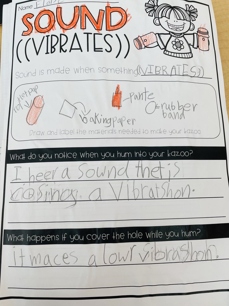 SharmeenMoosa's tweet photo. First grade explores sound vibrations via Fruity Kazoo’s ⁦@rvis_bh⁩ ⁦@Seesaw⁩ #seesawambassador #issedu #rvisionaries #rvisignite #bahrainedu #sciencematters #ngss https://t.co/n8TejCxiXE