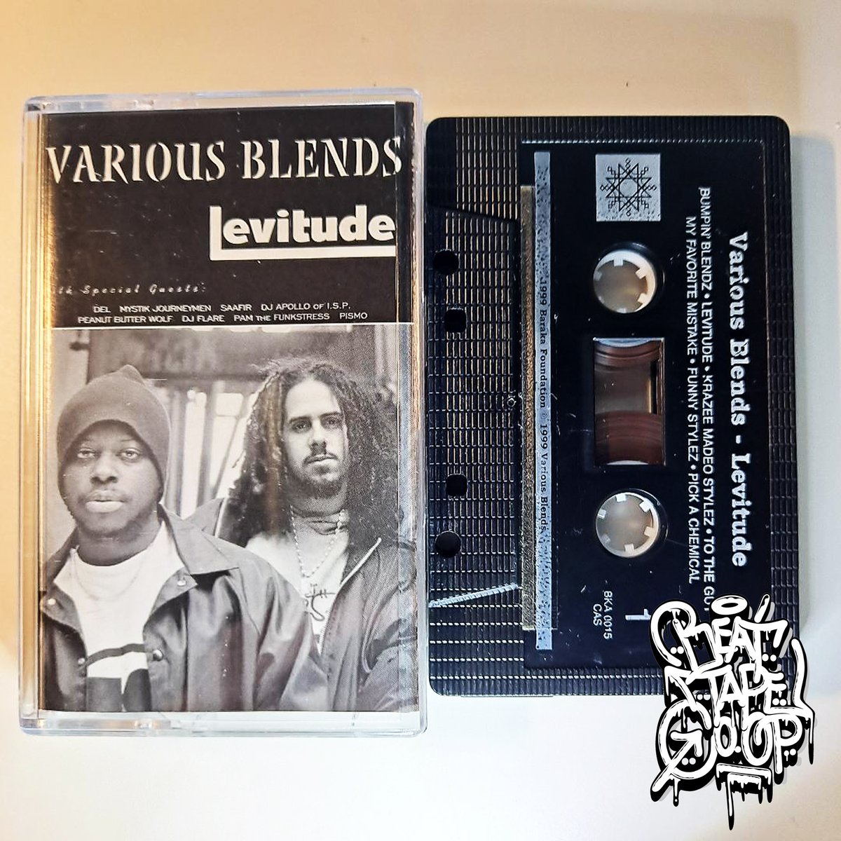 BeatTapeCo_Op's tweet photo. Various Blends โ Levitude
Released On: 1999
#variousblends #frizb #ebf #hiphop #barakafoundation #djserg #kingone #djapollo #peanutbutterwolf #saafir #gammaray #delthafunkeehomosapien #mystikjourneymen #cassette #tape #beattapecoop https://t.co/ysiTLC3E6J
