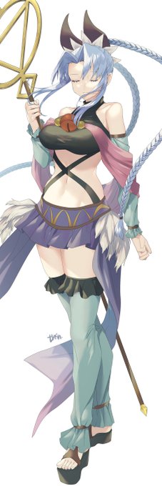 SkebにてイースVIIのマイシェラさんを描かせていただきました! #Skeb 