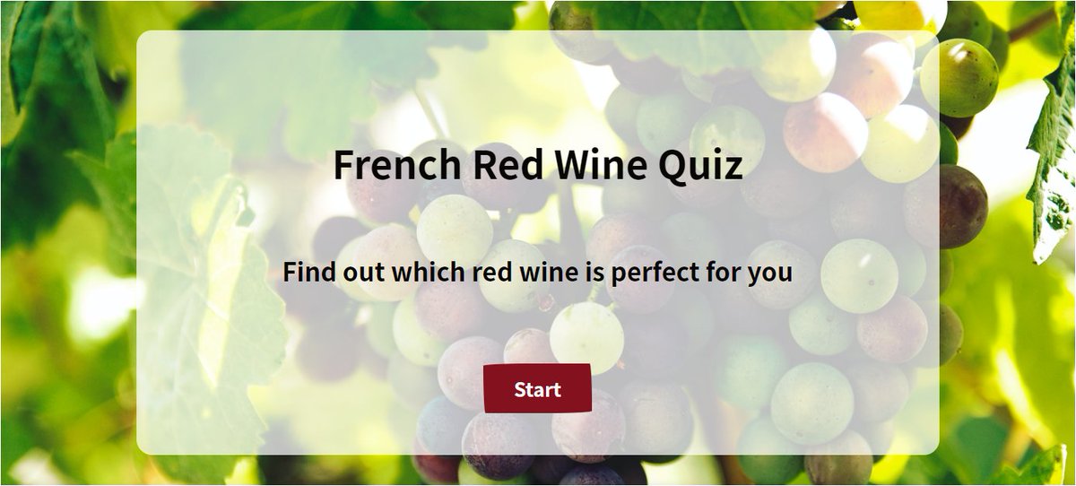 AidaForm's tweet photo. A perfect lead generation tool? It's a What-suits-you-better quiz! https://t.co/esputgSBPQ 
Take the quiz to learn which french red wine is perfect for you today! Use the template to create your own quiz and gain more customers! 
 #leadgeneration #quiz #nocode #formbuilder https://t.co/jFvEoGNoxf