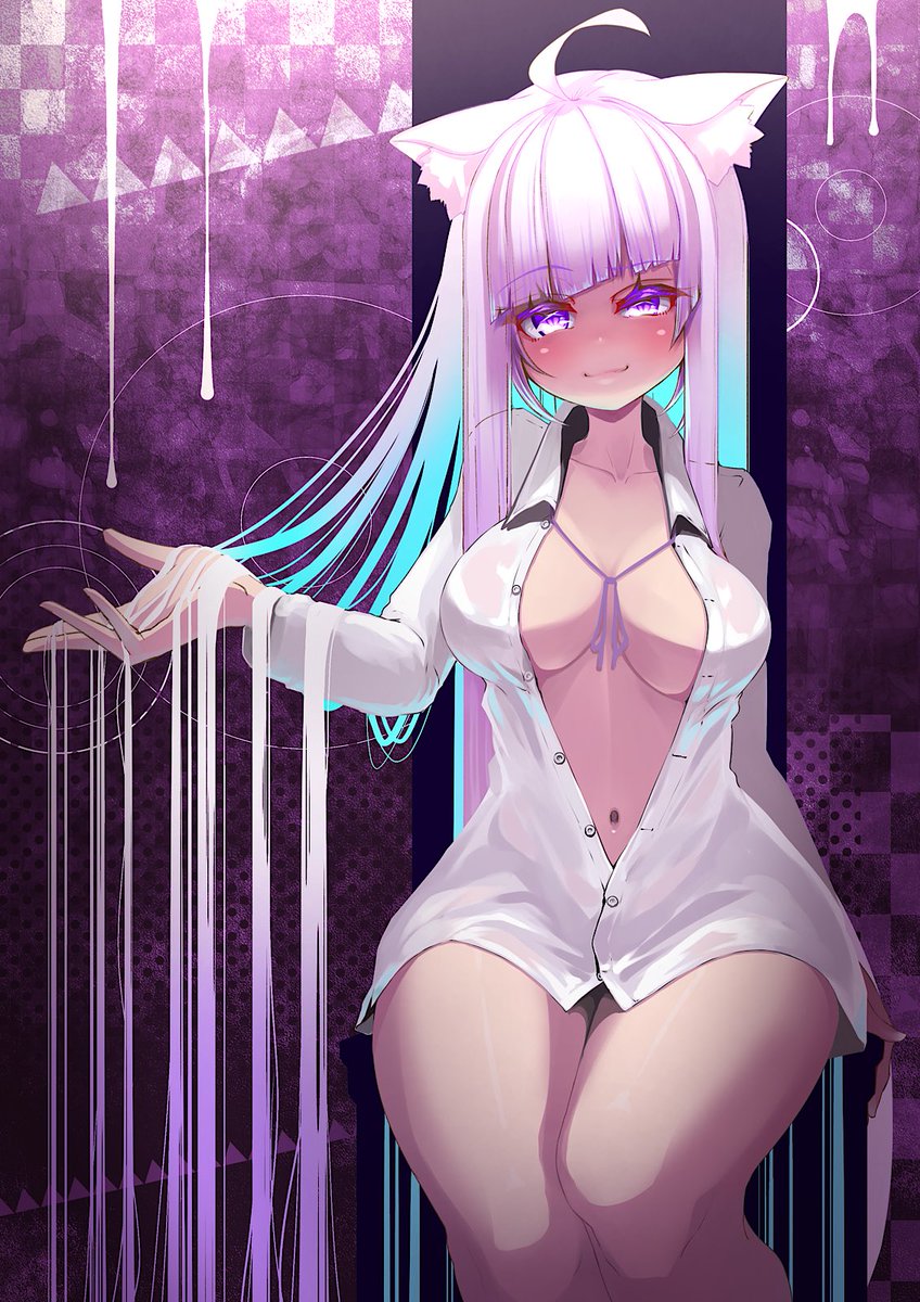 さらさらロングヘア
#絵かゆ 