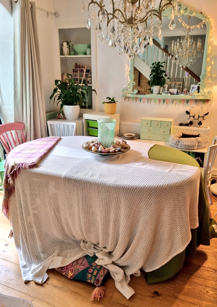 Heading downstairs to hear a small boy, his Granny &amp; Bertie the dog having lunch in their tent 🤣

I might attend the rest of #NRS417 from under here today, what do you think @hannahlames1 &amp; <a href="/Nurse_AllyJ/">Ally James</a>?!