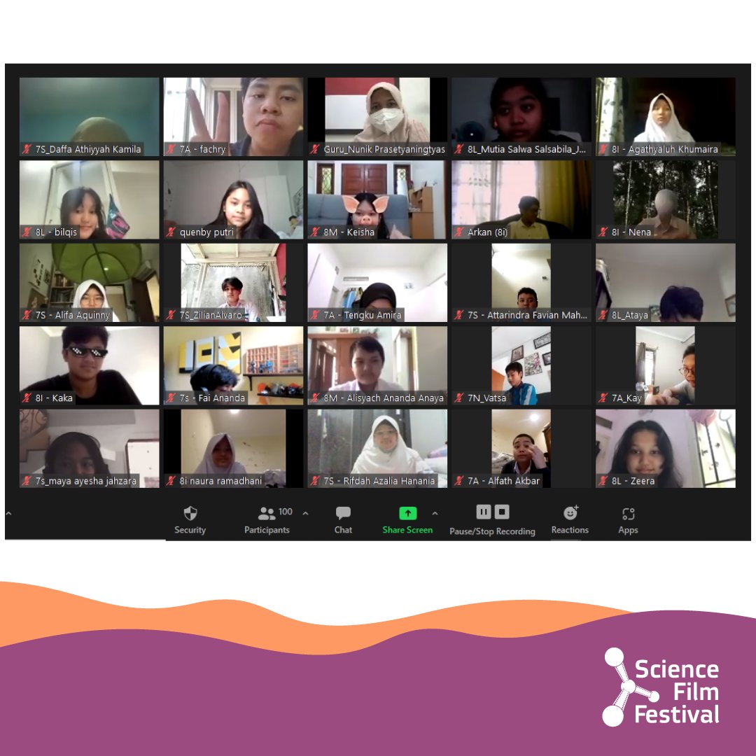 ScienceFilmFest's tweet photo. Halo #SahabatSFF👋

Pada hari ini, Selasa (26/10) Science Film Festival (SFF) berjumpa dengan sahabat yang berasal dari SMA PGII 1 Bandung dan Sekolah Madania.

#Science
#ScienceFilmFest
#SFF2021
#ScienceCanBeFun
#GoodHealth
#WellBeing https://t.co/LDxn4WXcMH