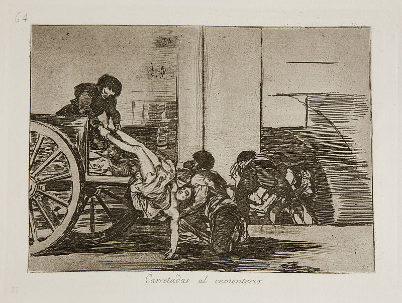 Los Desastres de la Guerra (The Disasters of War) are a series of art pieces made by Francisco Goya in response to the horrors of the Spanish war of independence against Napoleon.
Here are some of them. https://t.co/ca9Dnwbtpa