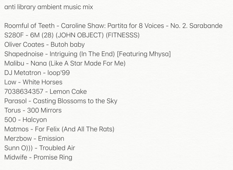 veraetcetera's tweet photo. hi here's this ambient/noise/trance/drone metal mix i did a while back but never saw the light of day

https://t.co/396ZKjQqfM

tracklist: https://t.co/5H3YLYOjab