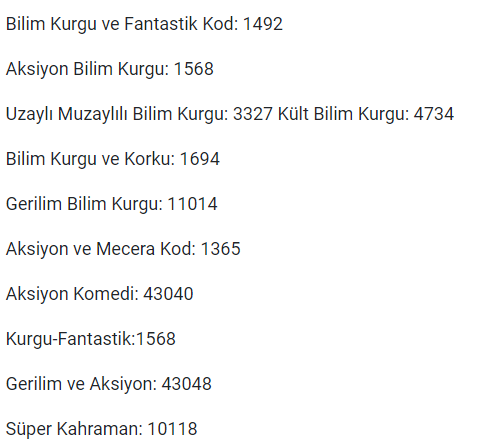 filmizletavsiye's tweet photo. Netflix’te her filmin kategorisinin bir kodu var ve o kodu arama ekranına yazdığınız zaman istediğiniz filmler sizin önünüze geliyor. 👇 https://t.co/PNSon4d4kP