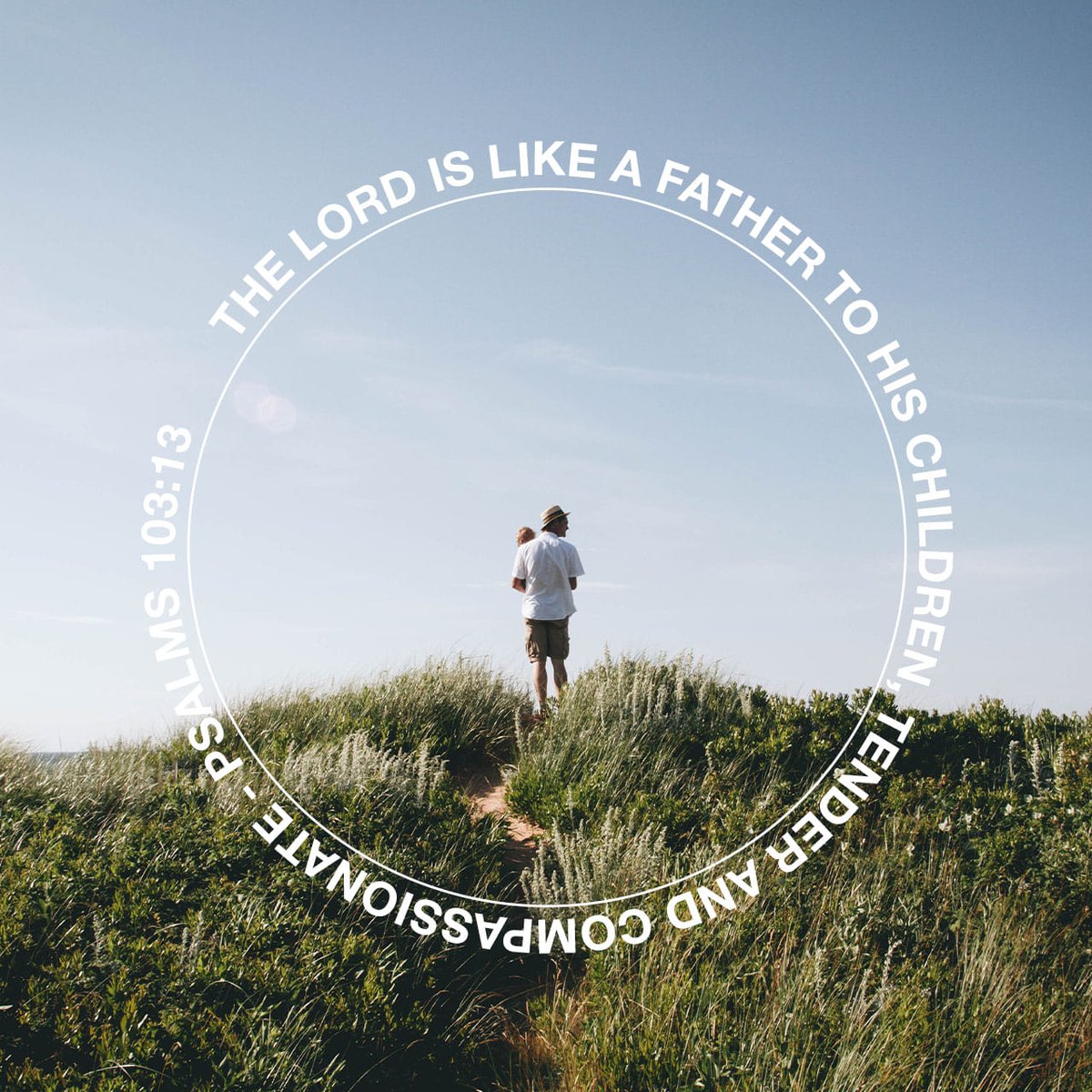 The LORD is like a father to his children, tender and compassionate to those who fear… bible.com/116/PSA.103.13