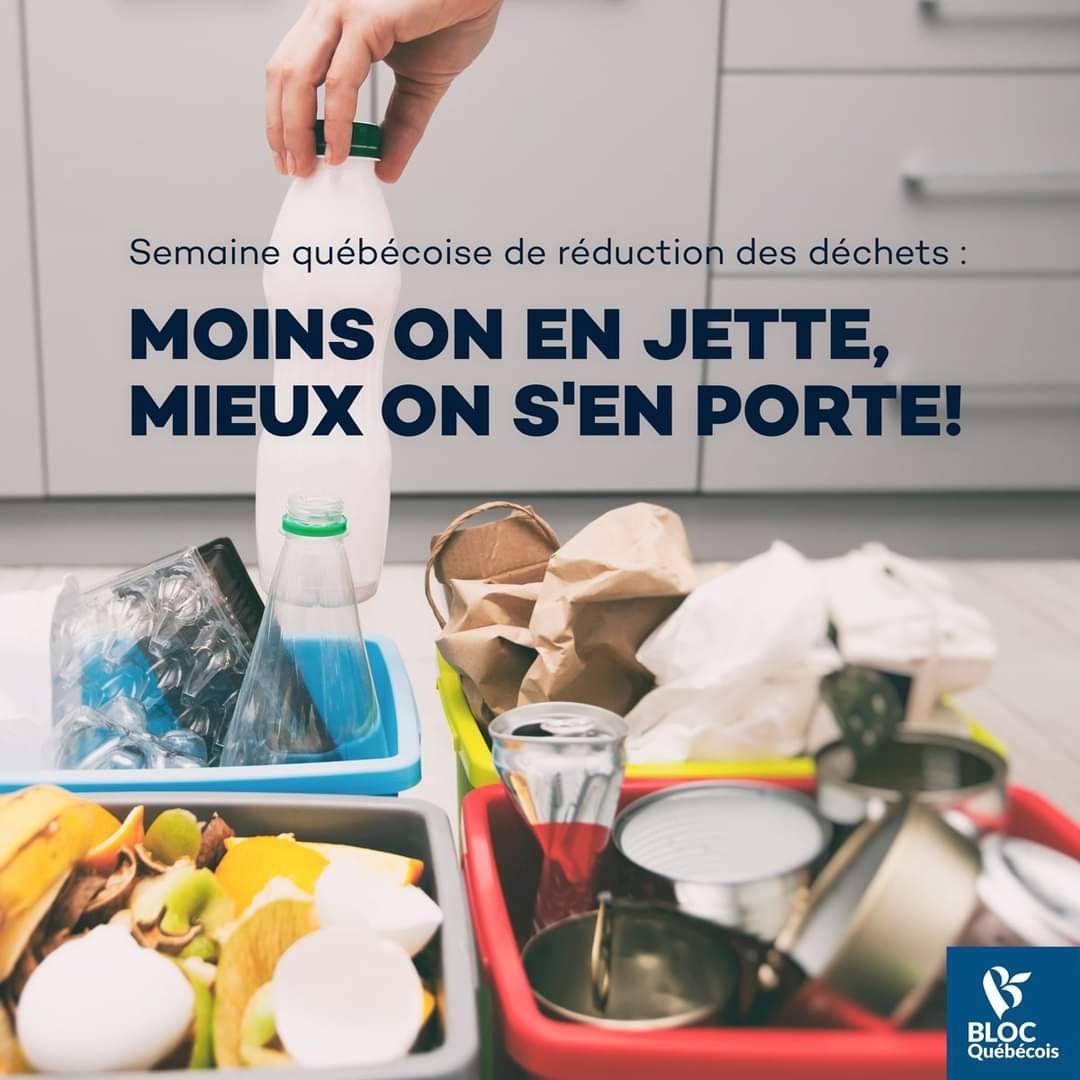 MBJDepute's tweet photo. L’enfouissement des matières organiques résidentielles génère plus de 6 % des émissions totales de GES du Québec. Composter et réduire le gaspillage, c’est faire sa part contre le réchauffement climatique. Pour notre planète, chaque geste compte!
#PolCan #BlocQc #Reductiondechets https://t.co/KjmkQTBQmJ