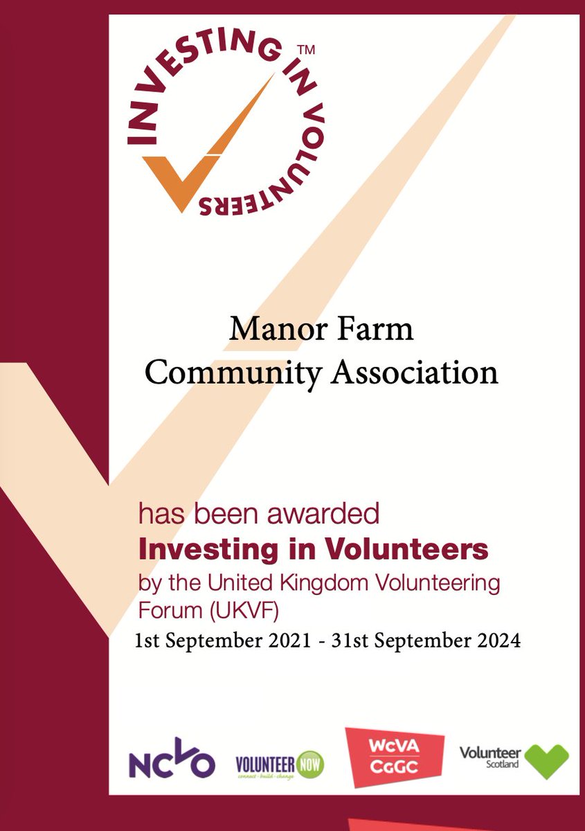 We did it AGAIN! 
We are an Investors in Volunteers achiever! 
This quality standard demonstrates our commitment and quality of our work with volunteers.  
Volunteering is at the heart of our work and we are so happy to once again achieve this standard. #NVCO