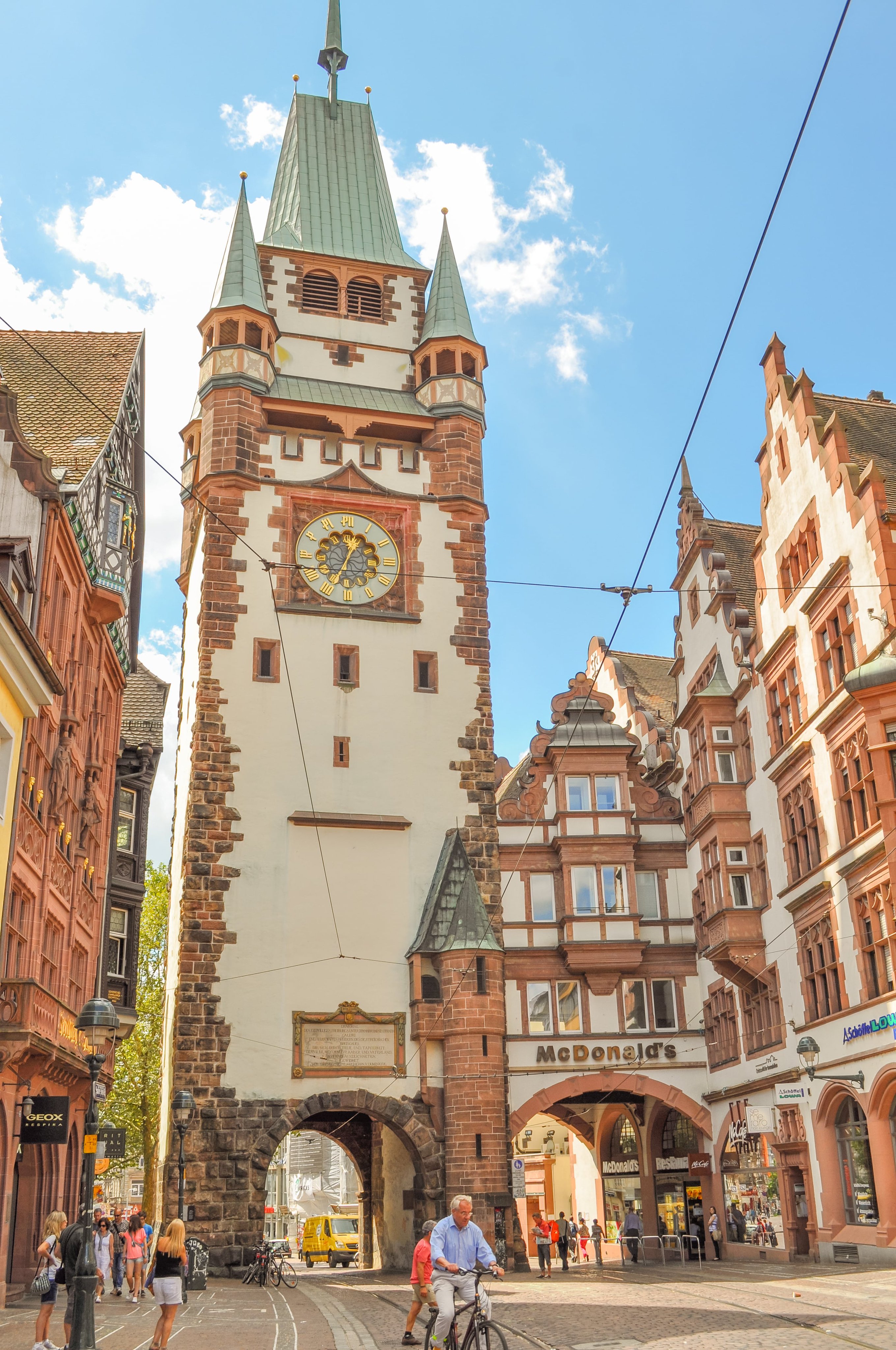 Historic Highlights on Twitter: "The Martinstor ( Martin's Gate), a former  town fortification, is the older of the two gates of #Freiburg that have  been preserved since medieval times. The gate was