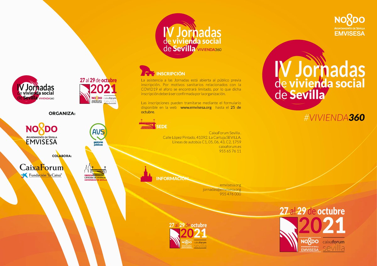 qosITconsulting's tweet image. #Vivienda360 @qosIT participa en las 'IV Jornadas de Vivienda Social de #Sevilla' (27-29/10) que organiza #EMVISESA en @CaixaForum, con la ponencia el 28/10 - 12:15h, 'Machine Learning. Aplicación Práctica', por Juan Carlos Rubio, director en la firma.
#ML