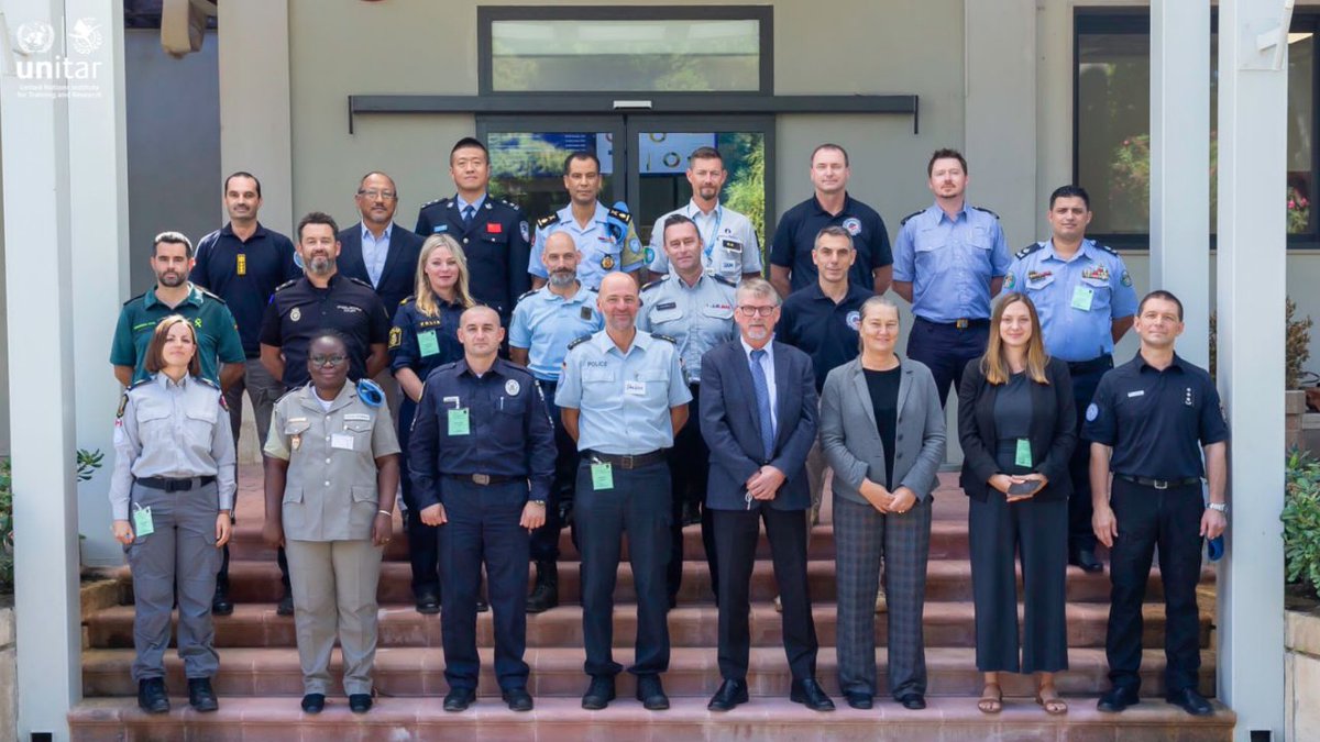 UNITAR's tweet photo. Participants at the first Master Training of Trainers course for the new Specialised Training Materials for @UNPOL conducted by the #IntegratedTrainingService of the @UNPeacekeeping, in cooperation with UNITAR and the #StandingPoliceCapacity in Brindisi, Italy. https://t.co/rK7qmSNLXX