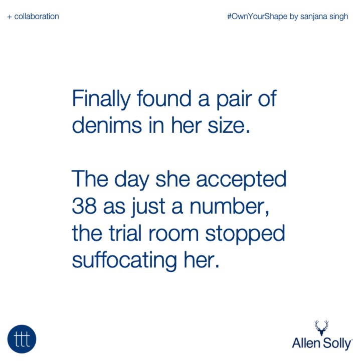 terriblytiny's tweet photo. With @allensolly Woman, we’re celebrating diverse body shapes. Encouraging women to go with denims that fit. So that she can pick, choose,&amp; flirt with style

To shop, click https://t.co/UJeSowclig or visit an Allen Solly store near you.

 #AllenSolly #FlirtWithStyle #OwnYourShape https://t.co/TMGjmbxkZa