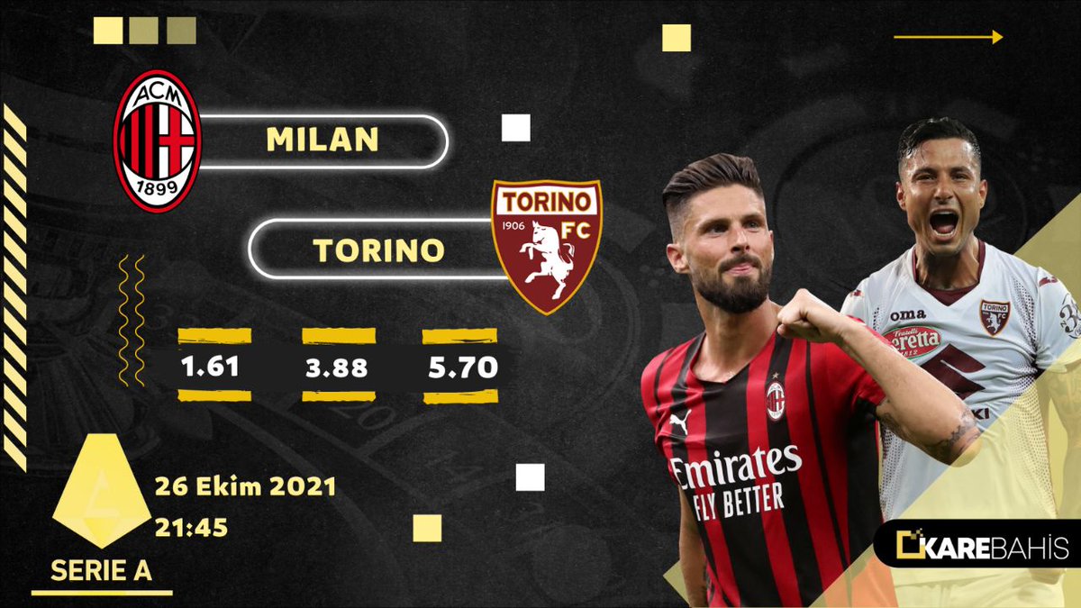 ⚽ Serie A'da bu akşam Milan, Torino'yu konuk ediyor! 🔥

✅ Karebahis'te en yüksek oranlarla bu heyecana sen de ortak ol! 

📲 karebahis137.com