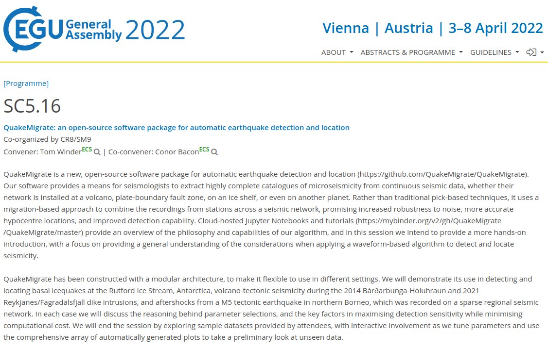 QuakeMigrate tweet media