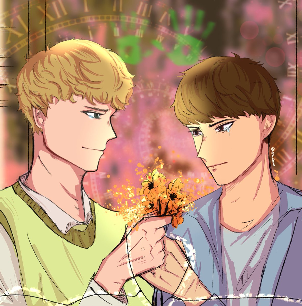 crystal_7v's tweet photo. Flowers from 1970 💐💛
#dnffanart #DNF #autumn #dreamfanart #georgenotfoundfanart https://t.co/CCvCZjbLCK