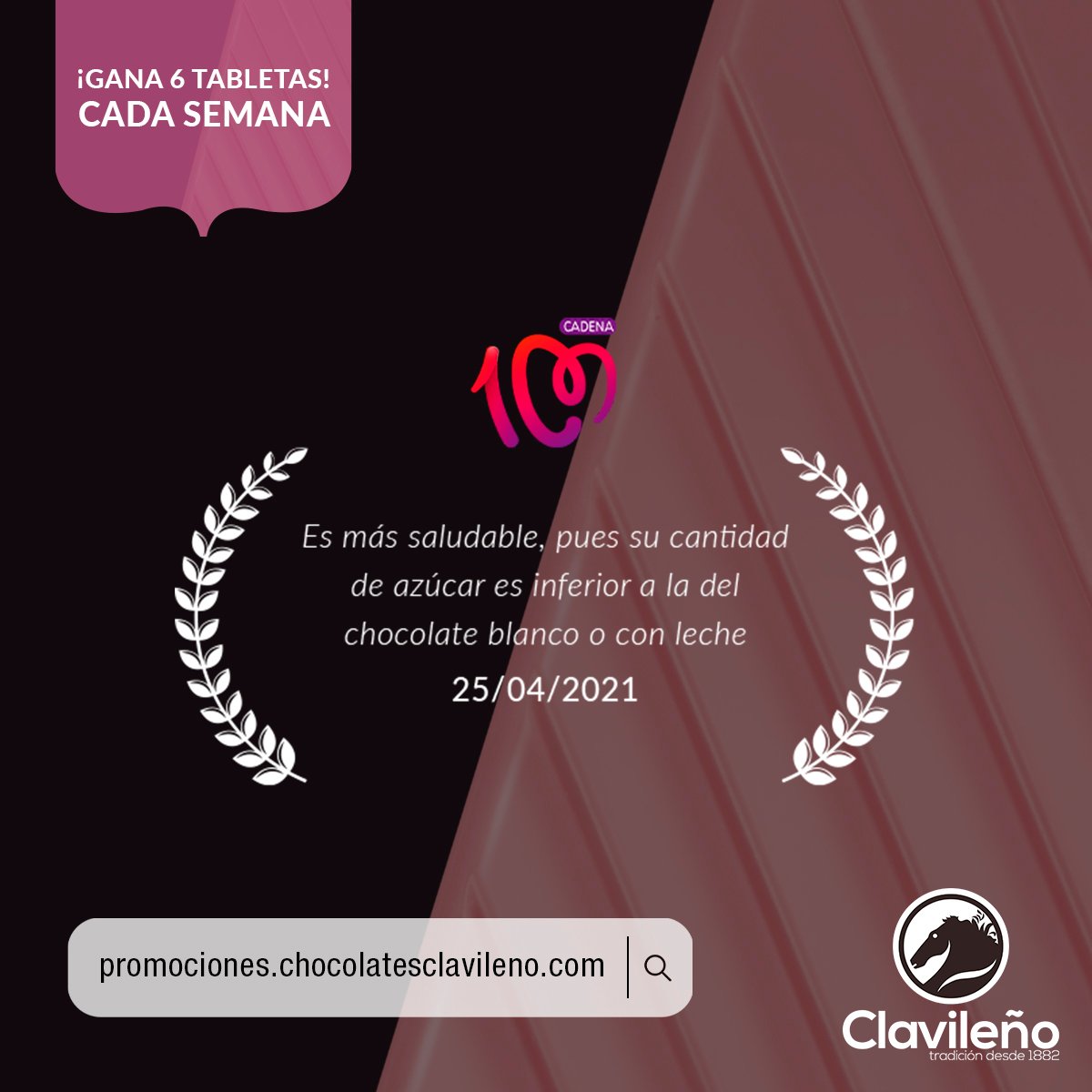 ChocoClavileno's tweet photo. ¿Sabías qué...? ✨ El Chocolate Ruby es más saludable, pues su cantidad de azúcar es inferior a la del chocolate blanco o con leche 🍫
➡ ¡Gana cada viernes 6 tabletas de Clavileño Ruby! https://t.co/n560nylDsQ
#SaboreaEmociones #ChocolateRuby #CacaoRuby #Chocolaterosa https://t.co/XGJncojyUF