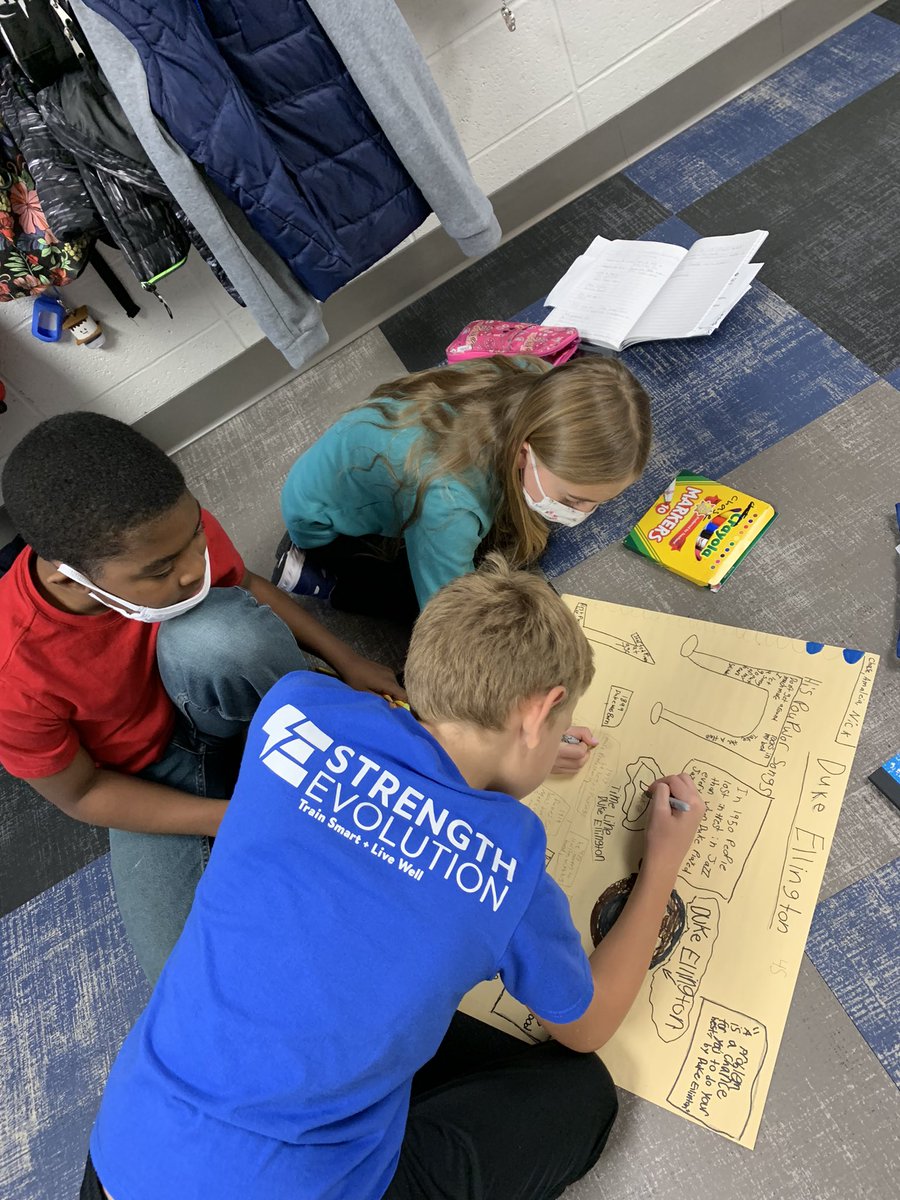 SdwView's tweet photo. A common find in our halls: collaboration &amp; creativity! #artsintegration @MagnetSchlsMSA #SummitViewEaglesSoar https://t.co/NPzGm7b0tm