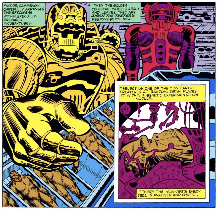 dano_cosmic's tweet photo. #GammenonTheGatherer and #ZiranTheTester at work during the #FirstHost of the #Celestials.
✨
#WhatIf #23 (Vol. 1,1980)
✨
W-#MarkGruenwald,A-#RonWilson/#ChicStone,C-#Gaff,L-#MichaelHiggens
✨
#JackKirby #Gammenon #Ziran #Marvel #Deviants #MarvelComics #MarvelCosmic https://t.co/TVeWosaqGC