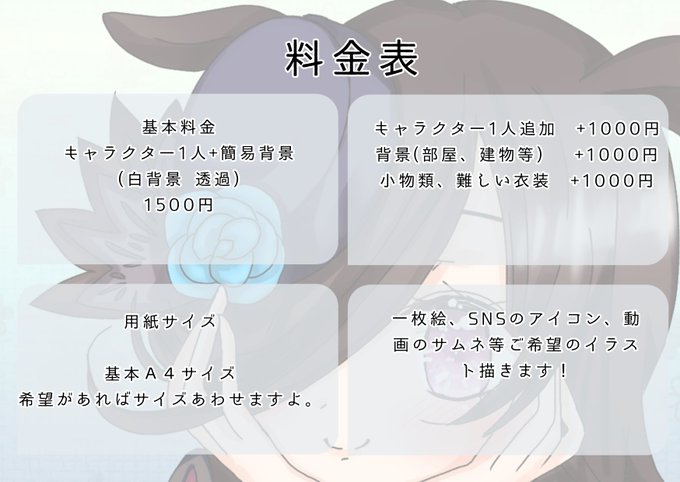 料金表作成のtwitterイラスト検索結果