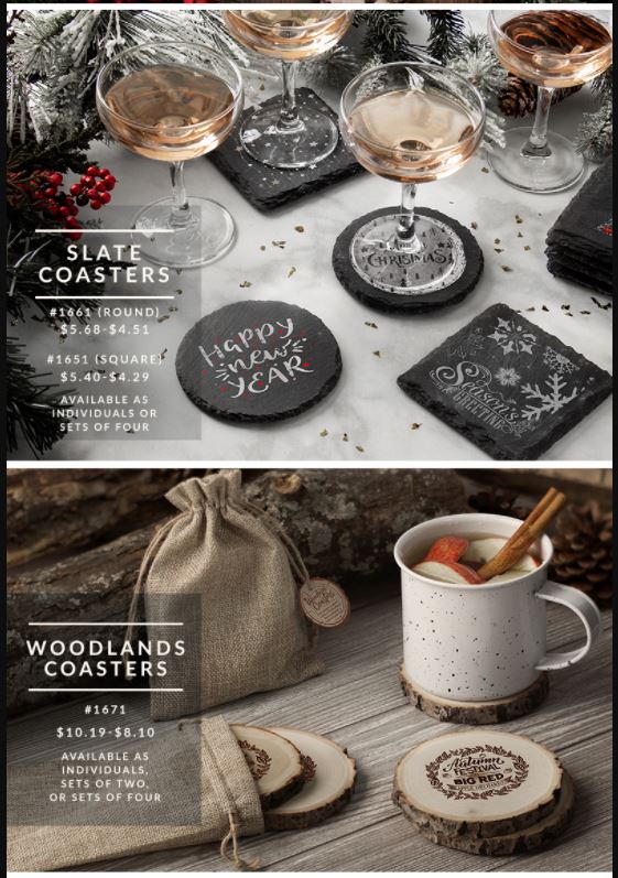 Coasters for the 🍂 Holiday Season ❄️  Stone Coasters, Slate Coasters, Woodlands Coasters  #gifts  #holidays